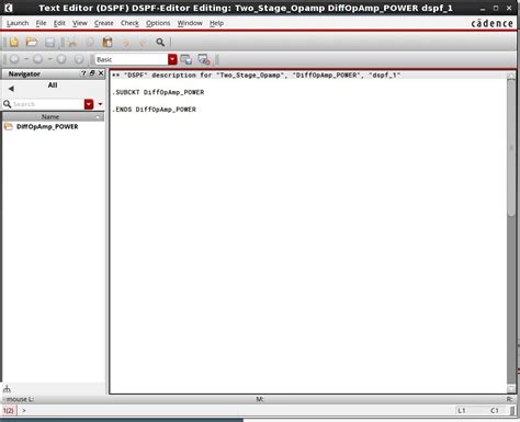 * Each <b>DSPF</b> cell must be unique. . Cadence dspf file